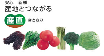 安心 新鮮 産地とつながる 産直商品
